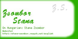 zsombor stana business card